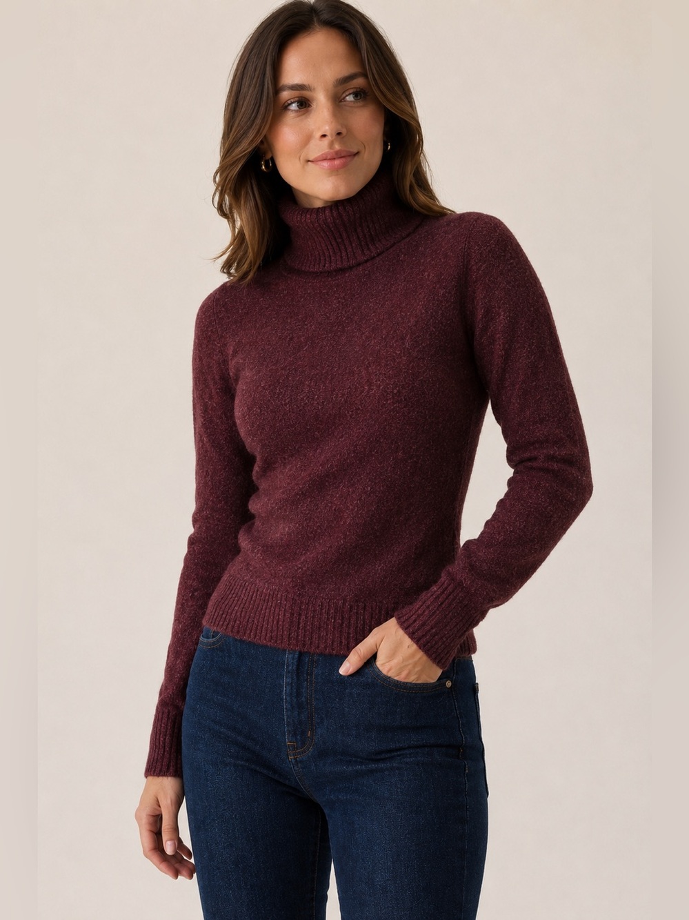 🍷✨ Nanette Lepore Cozy Turtleneck Sweater Large Fits Like Medium ✨🍷